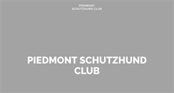 Desktop Screenshot of piedmontschutzhundclub.com